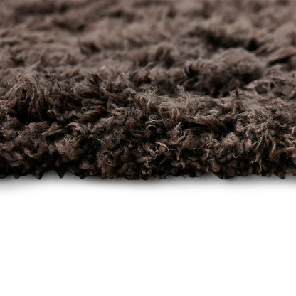 Ręcznie tkany dywan wełniany HKliving Fluffy Rug Espresso – 200x300 cm