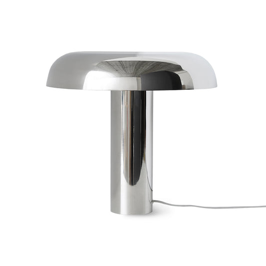 Chromowana lampa stołowa Mushroom HKliving – 39 cm