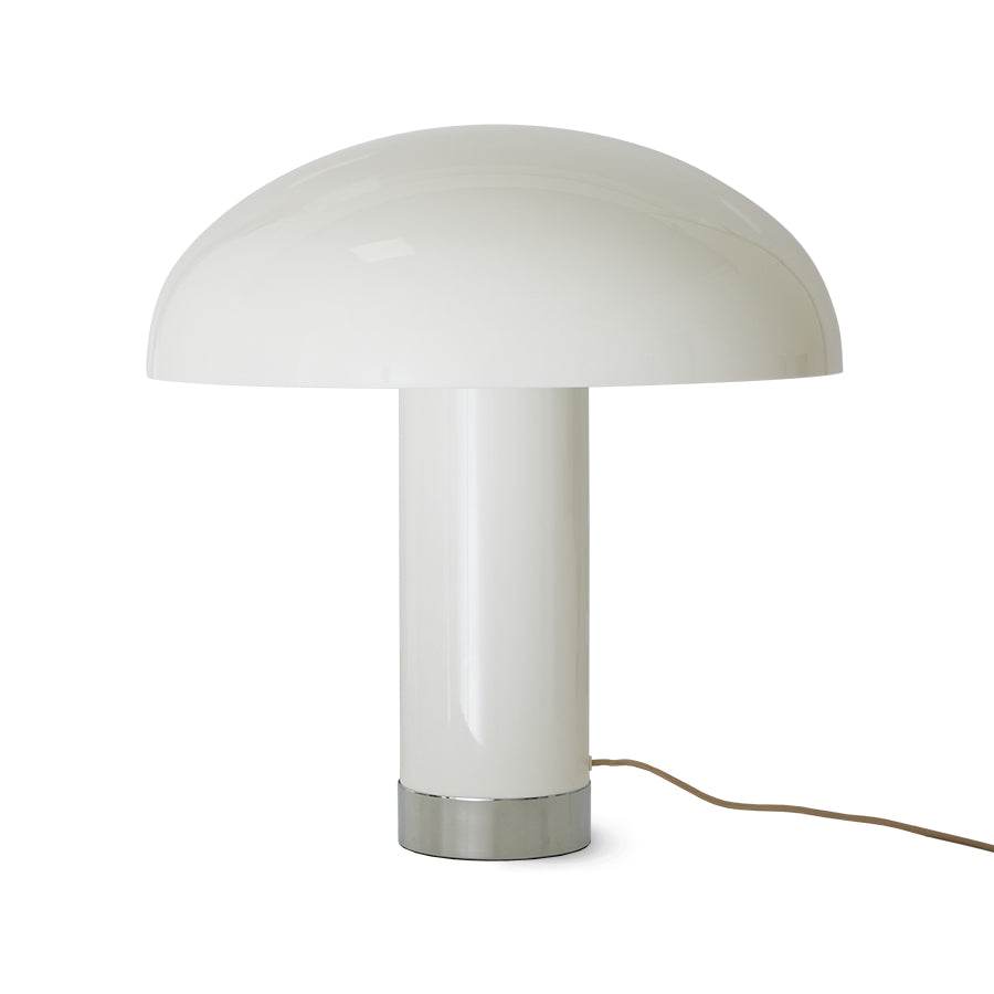 Kremowa lampa stołowa Lounge HKliving l 47 cm