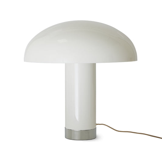 Kremowa lampa stołowa Lounge HKliving l 47 cm