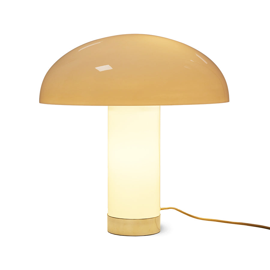 Kremowa lampa stołowa Lounge HKliving l 47 cm